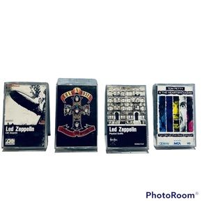 Cassette Bundle Led Zeppelin Tom Petty Guns And Roses Cassettes